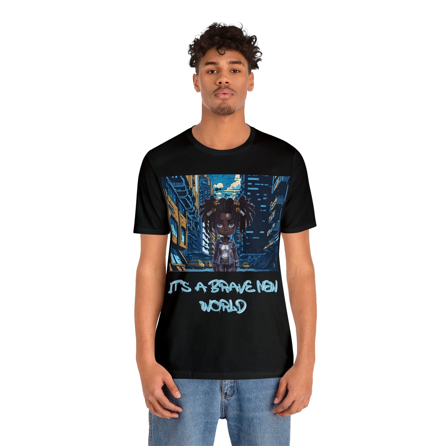 Brave New World | Black Girl Magic | Anime | HD Graphic | Trendy | Artwork | Unisex | Men's | Women's | Tee | T-Shirt
