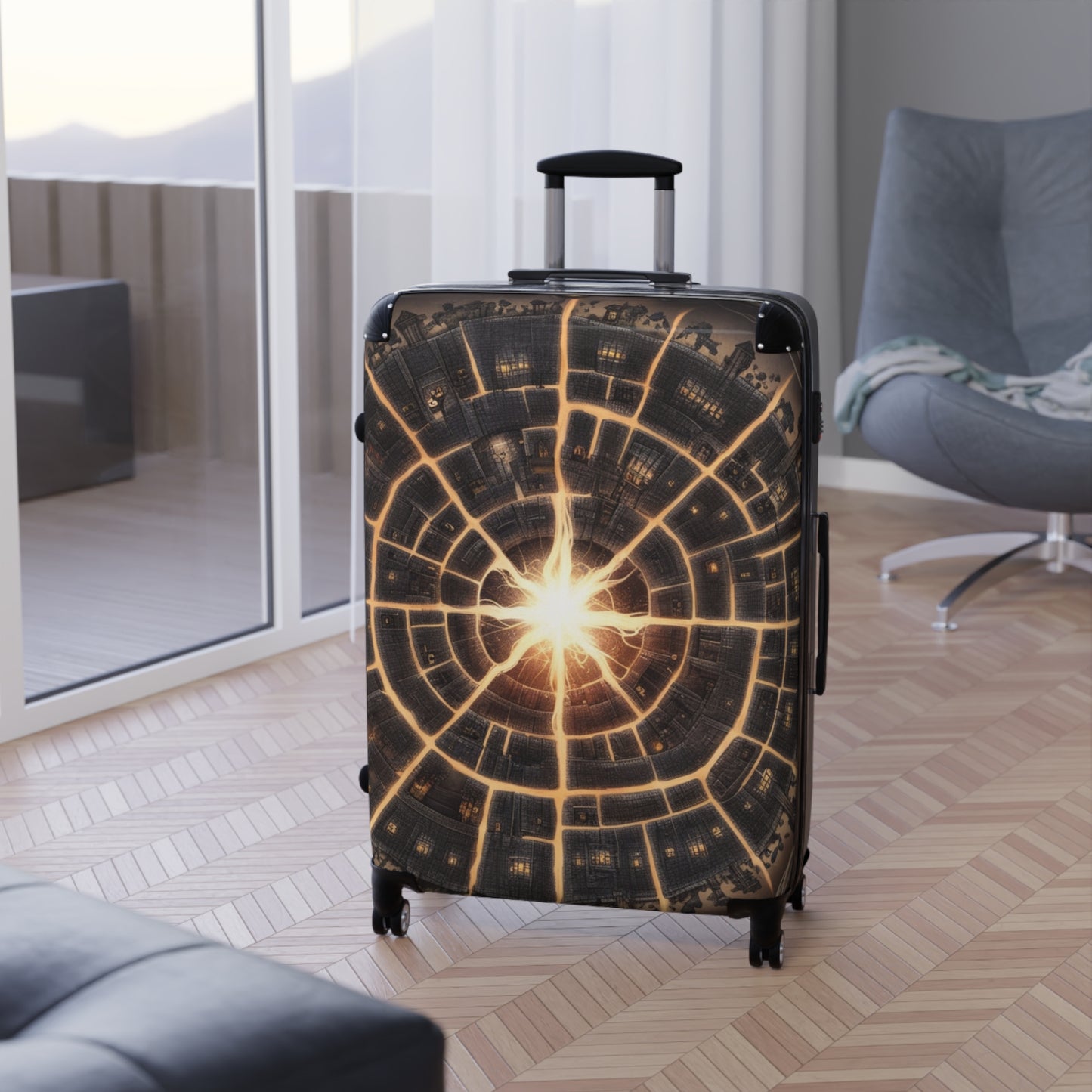 Stunning Cosmic Design Suitcase - Travel with Style
