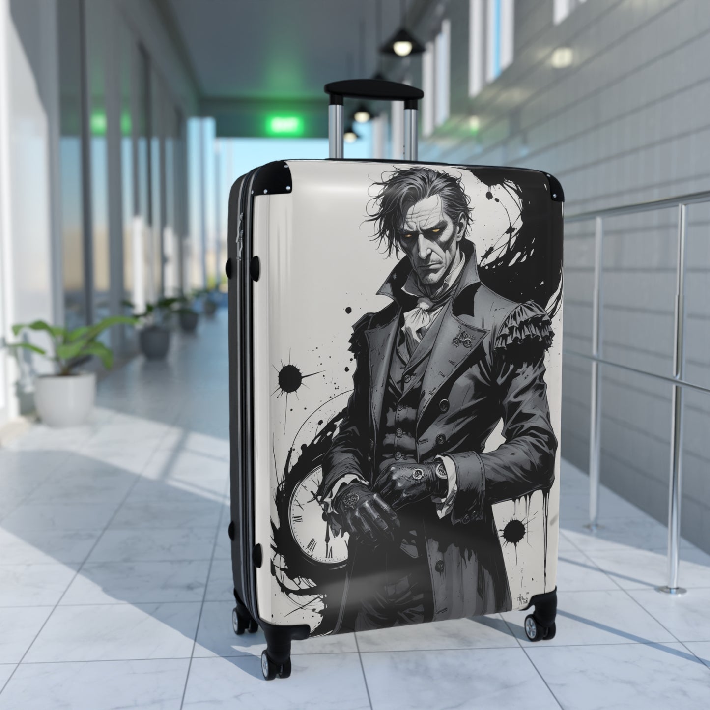 Stylish Graphic Suitcase with Unique Design