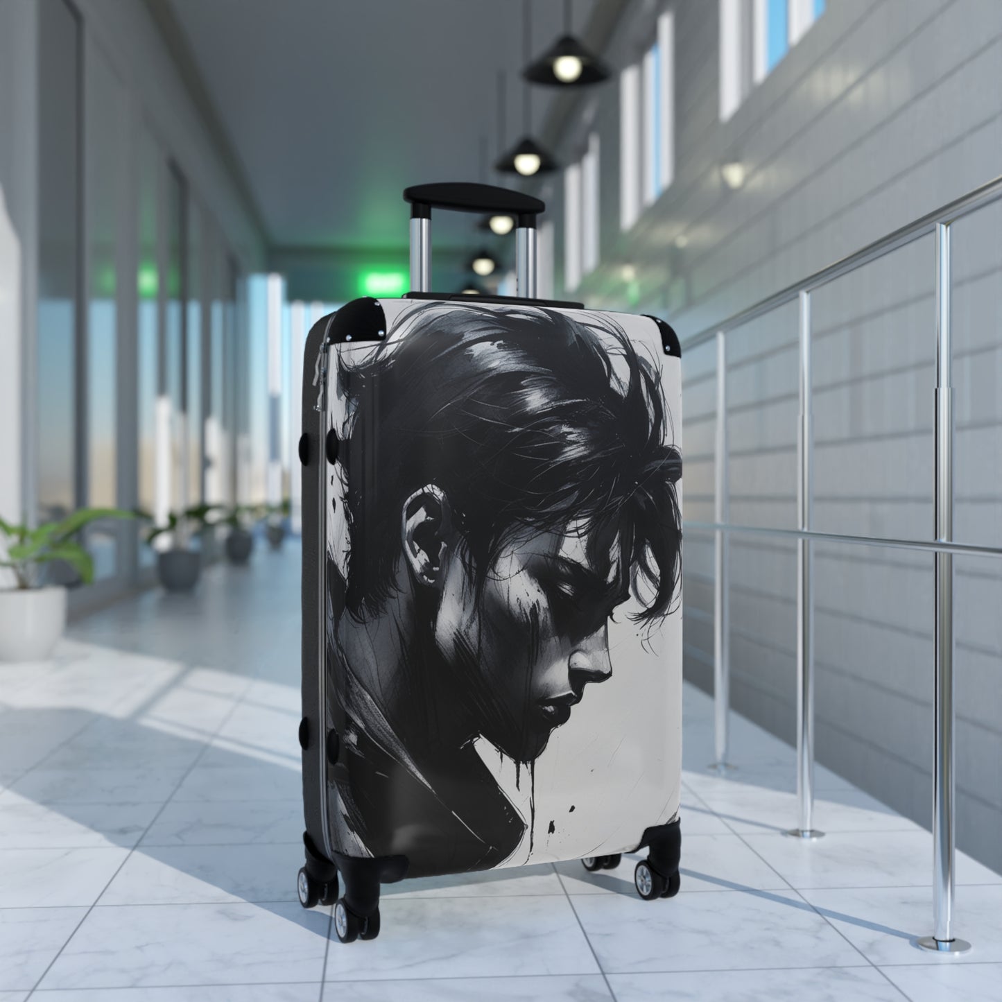 Anime Lover's Suitcase - Bold Graphic Design for Adventurers