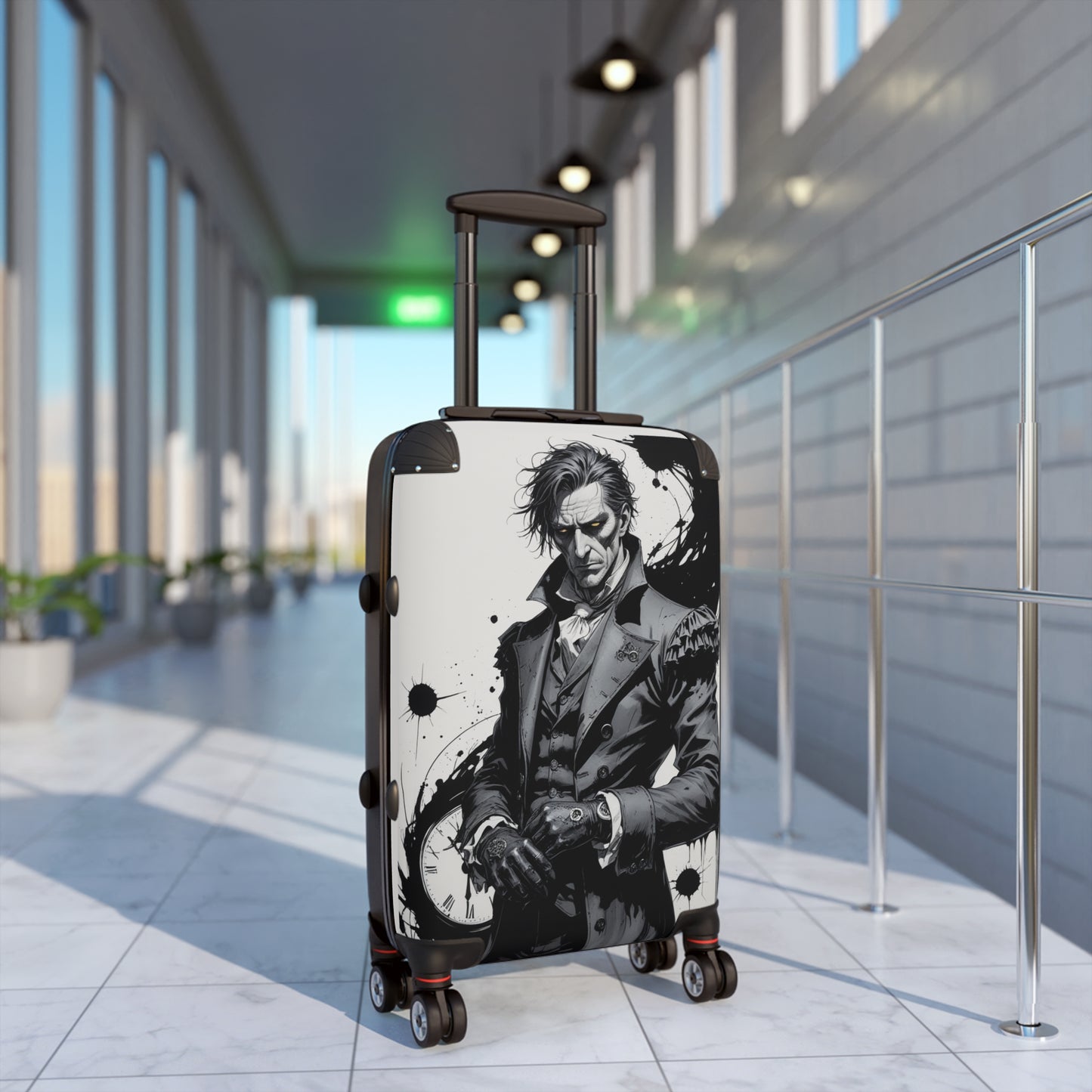 Stylish Graphic Suitcase with Unique Design