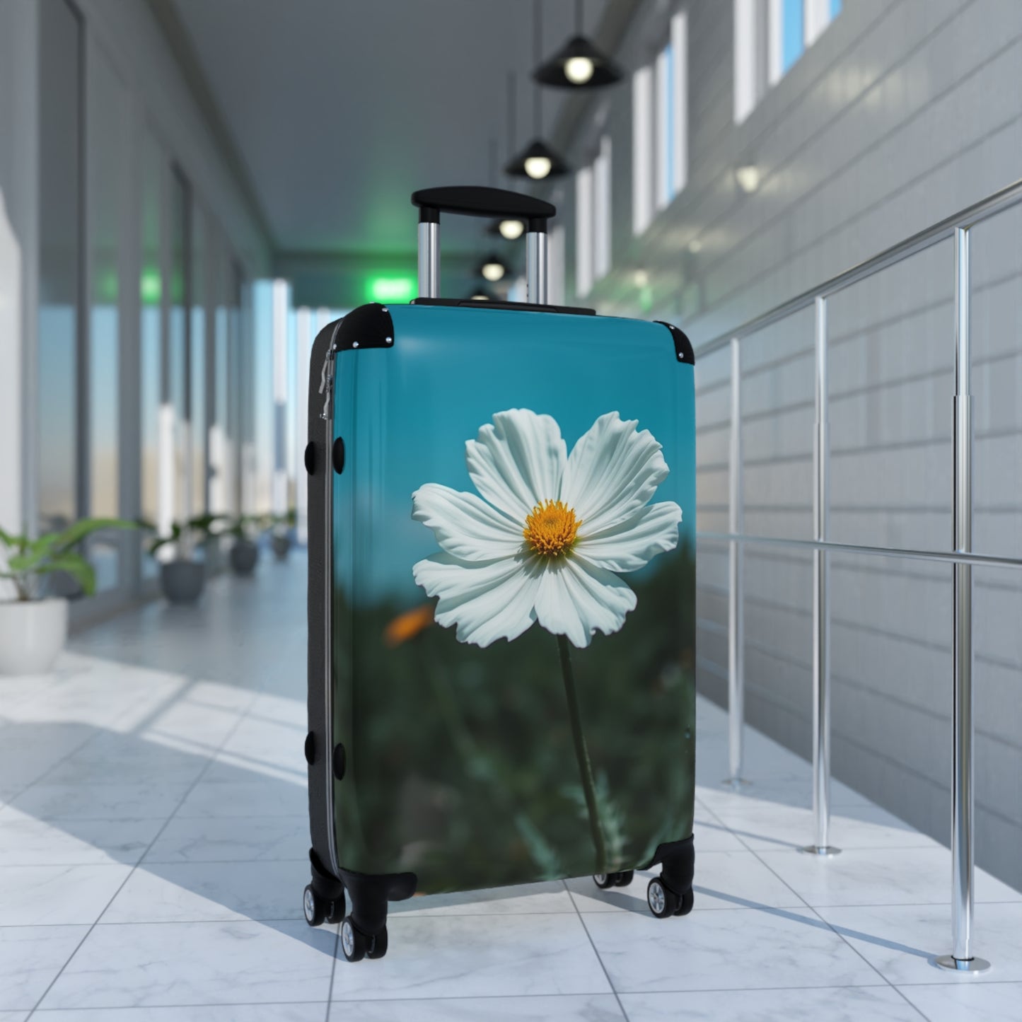 Floral Design Carry-On Suitcase | Travel with Style