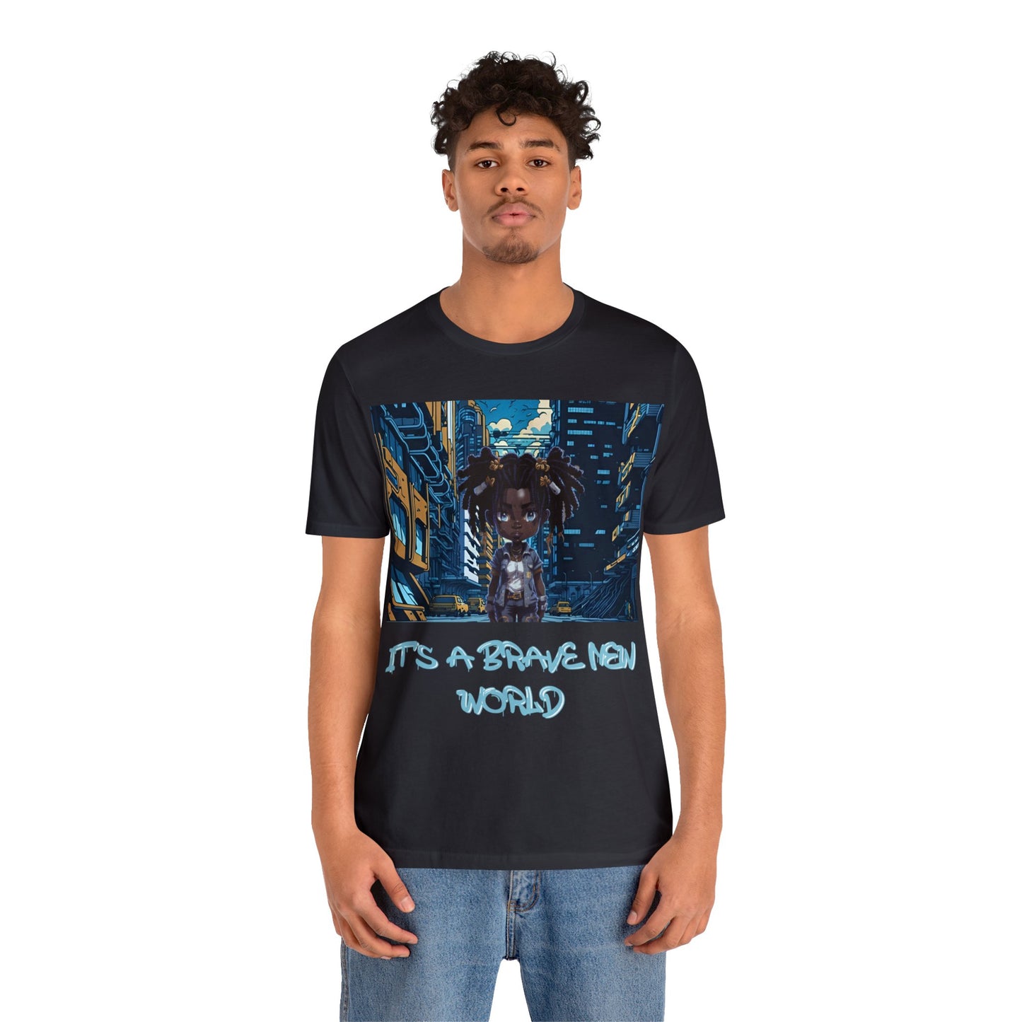 Brave New World | Black Girl Magic | Anime | HD Graphic | Trendy | Artwork | Unisex | Men's | Women's | Tee | T-Shirt