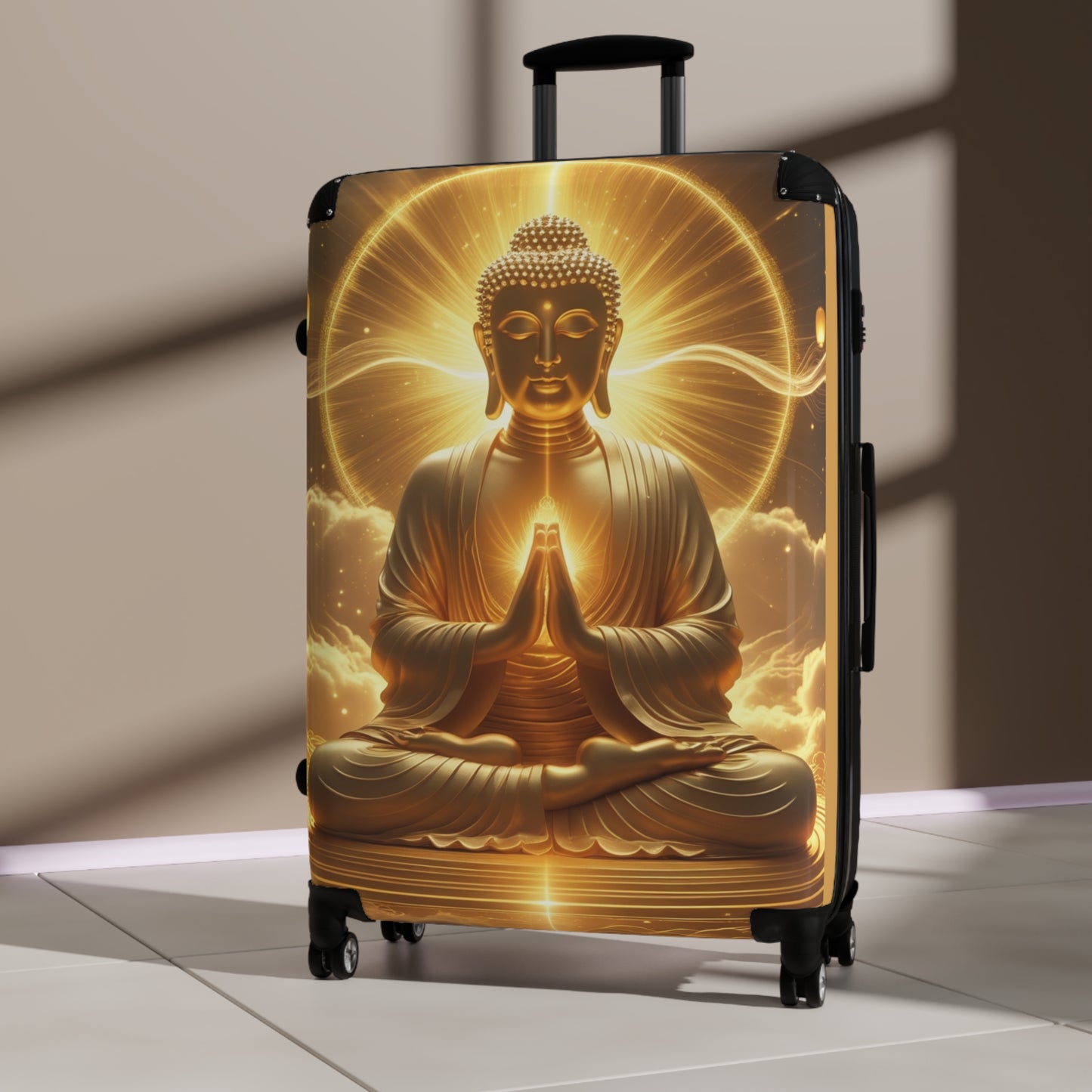 Zen Buddha Suitcase - Travel Style with Zen Vibes for Mindful Journeys
