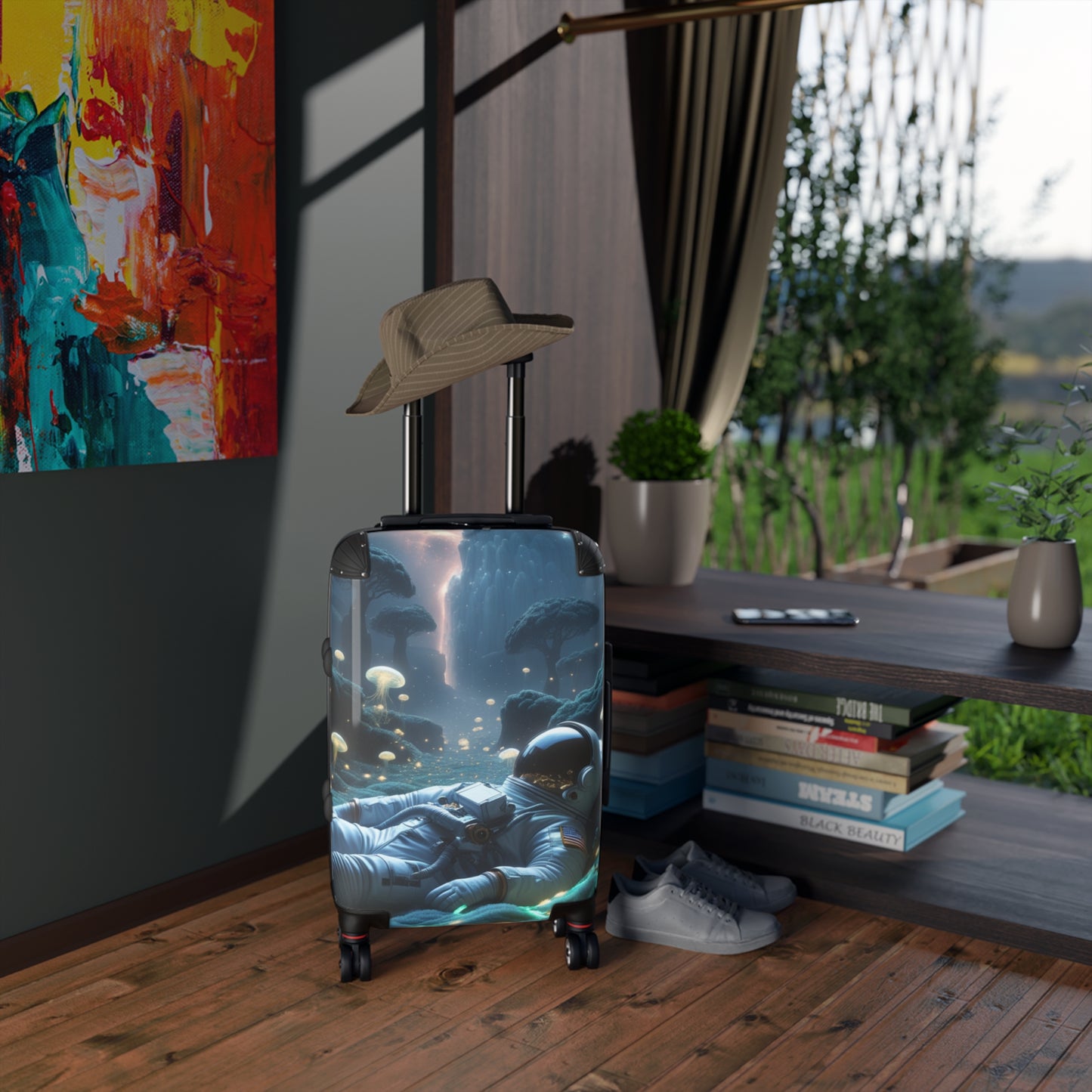 Astronaut In The Ocean Hard Shell Suitcase - Unique Travel Luggage for Space Lovers