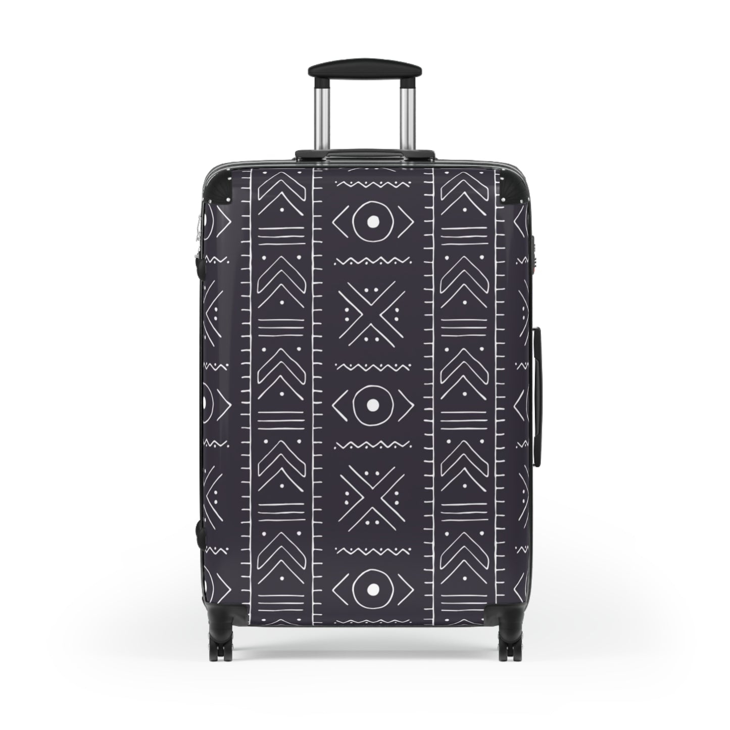 Stylish Tribal Suitcase with Geometric Design