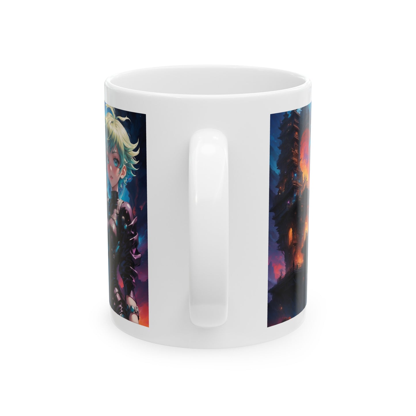 Portal Hottie | HD Graphic | Fantasy Girl | Gamer | Anime | Manga | Coffee | Tea | Hot Chocolate | 11oz | White Mug