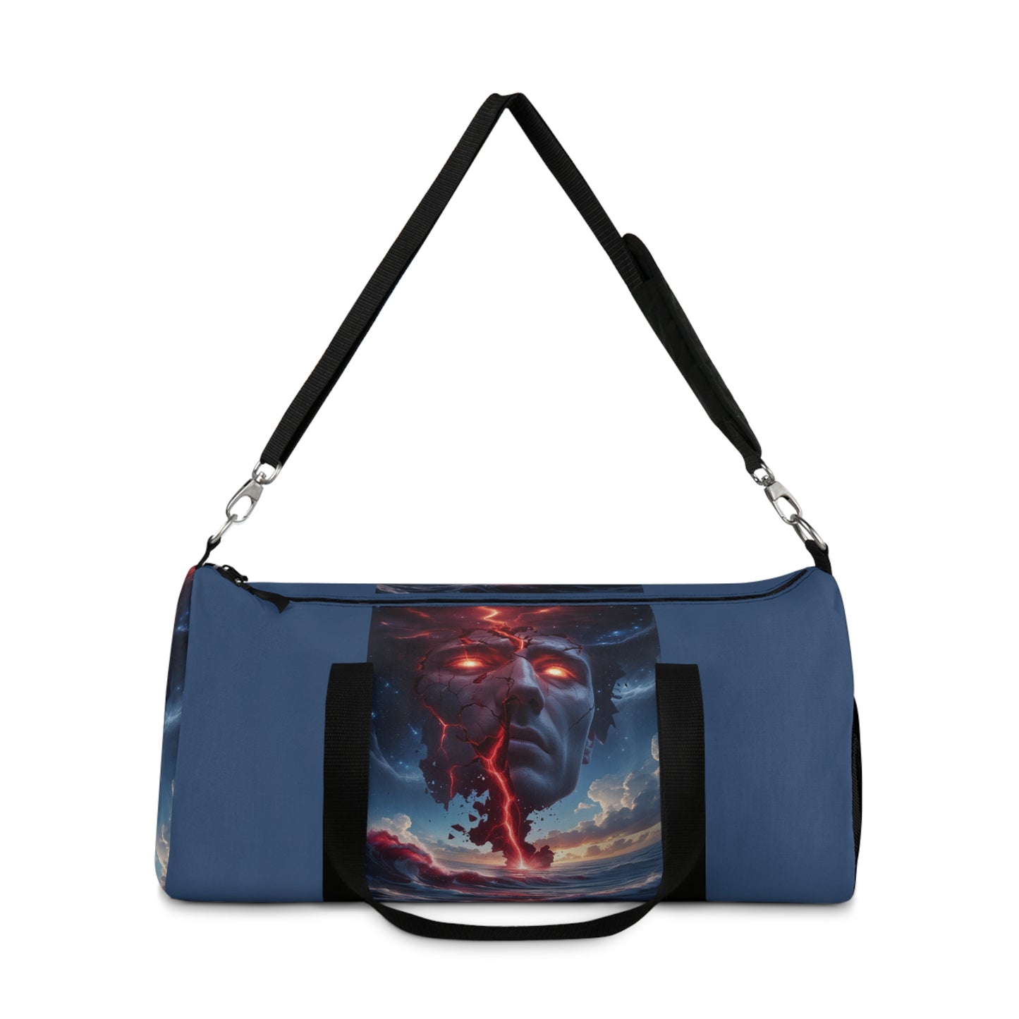 Bold Artwork Duffel Bag - Gym & Travel Tote with Sci-Fi Design