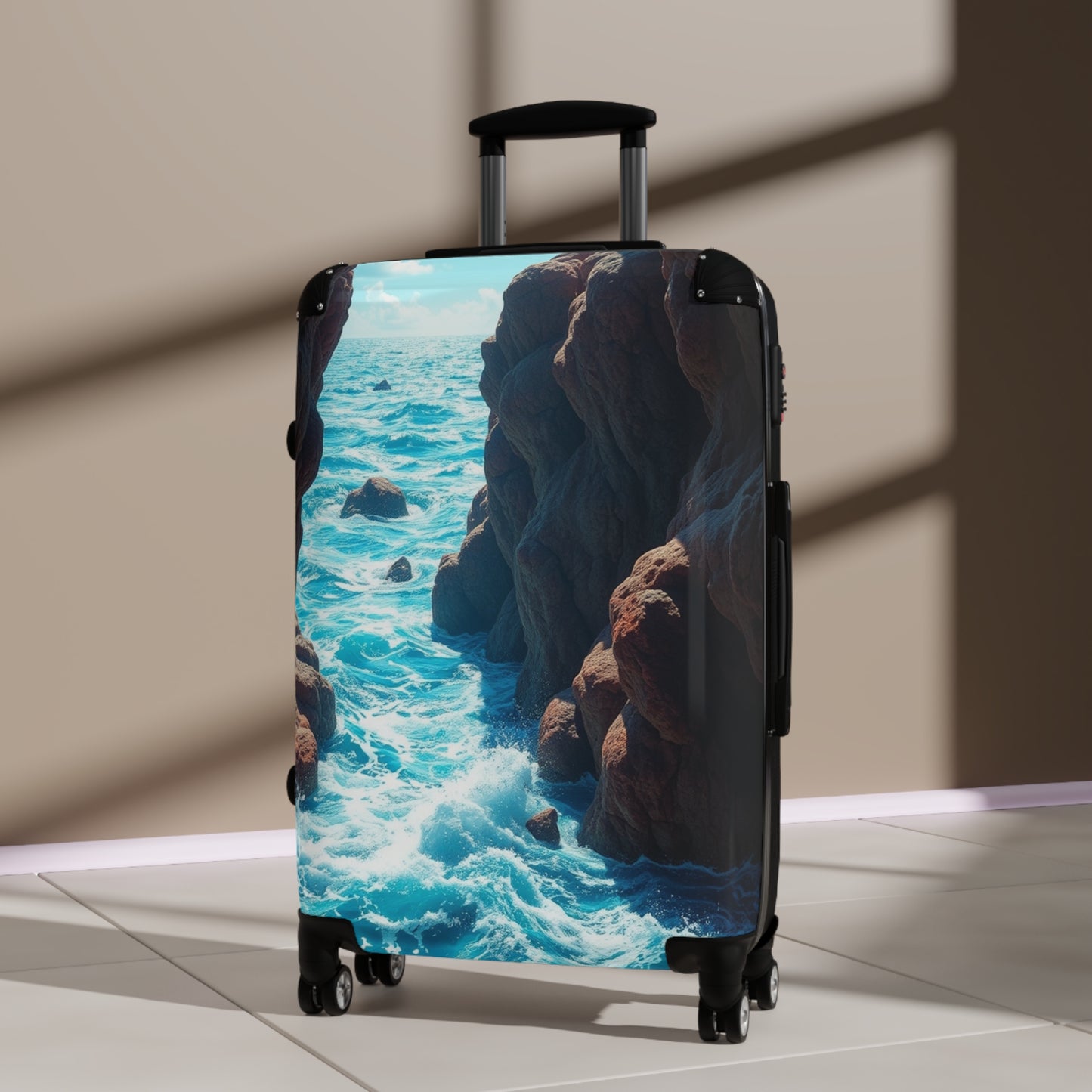 Ocean Waves Travel Suitcase - Perfect for Wanderlust Adventures