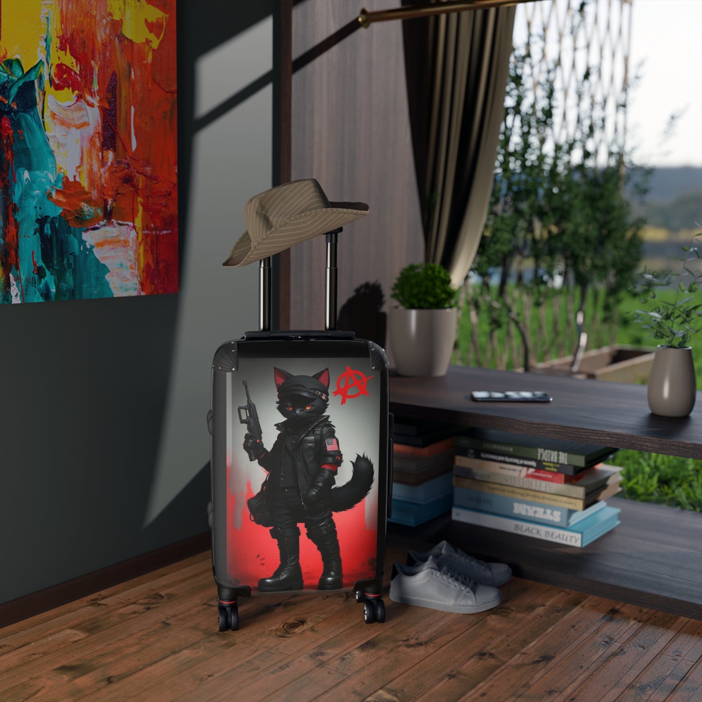 Sabo-Tabby Hard Shell Suitcase - Ideal for Travel Enthusiasts