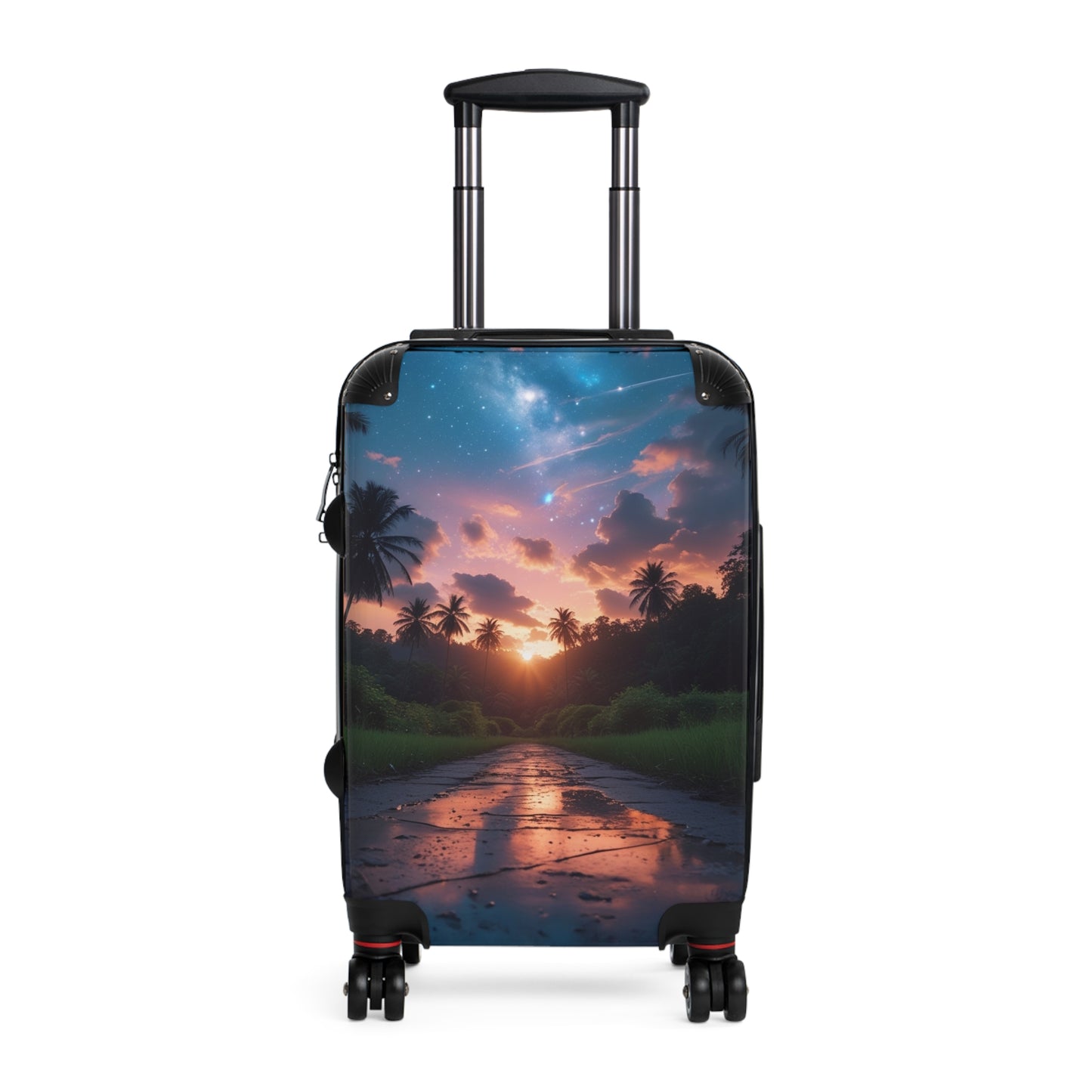 Sunset In Paradise Suitcase - Stylish Travel Luggage with Tropical Design