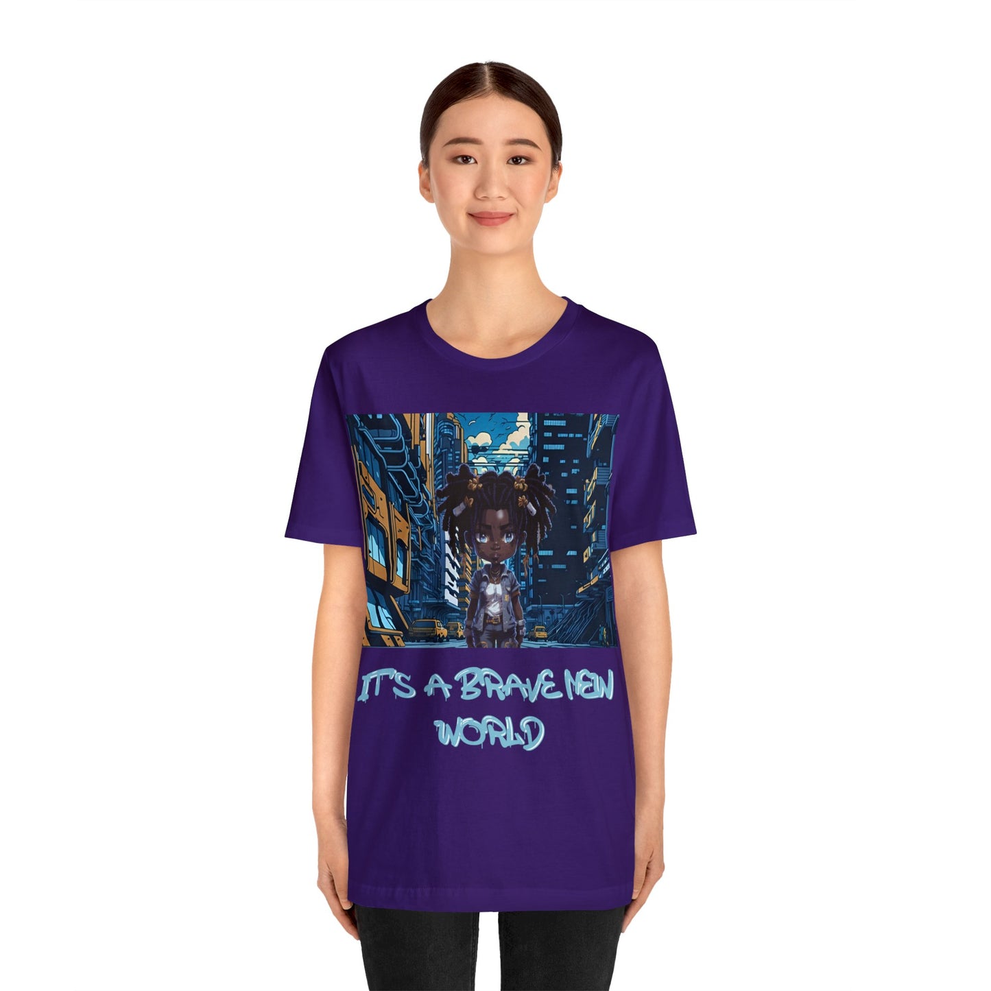 Brave New World | Black Girl Magic | Anime | HD Graphic | Trendy | Artwork | Unisex | Men's | Women's | Tee | T-Shirt