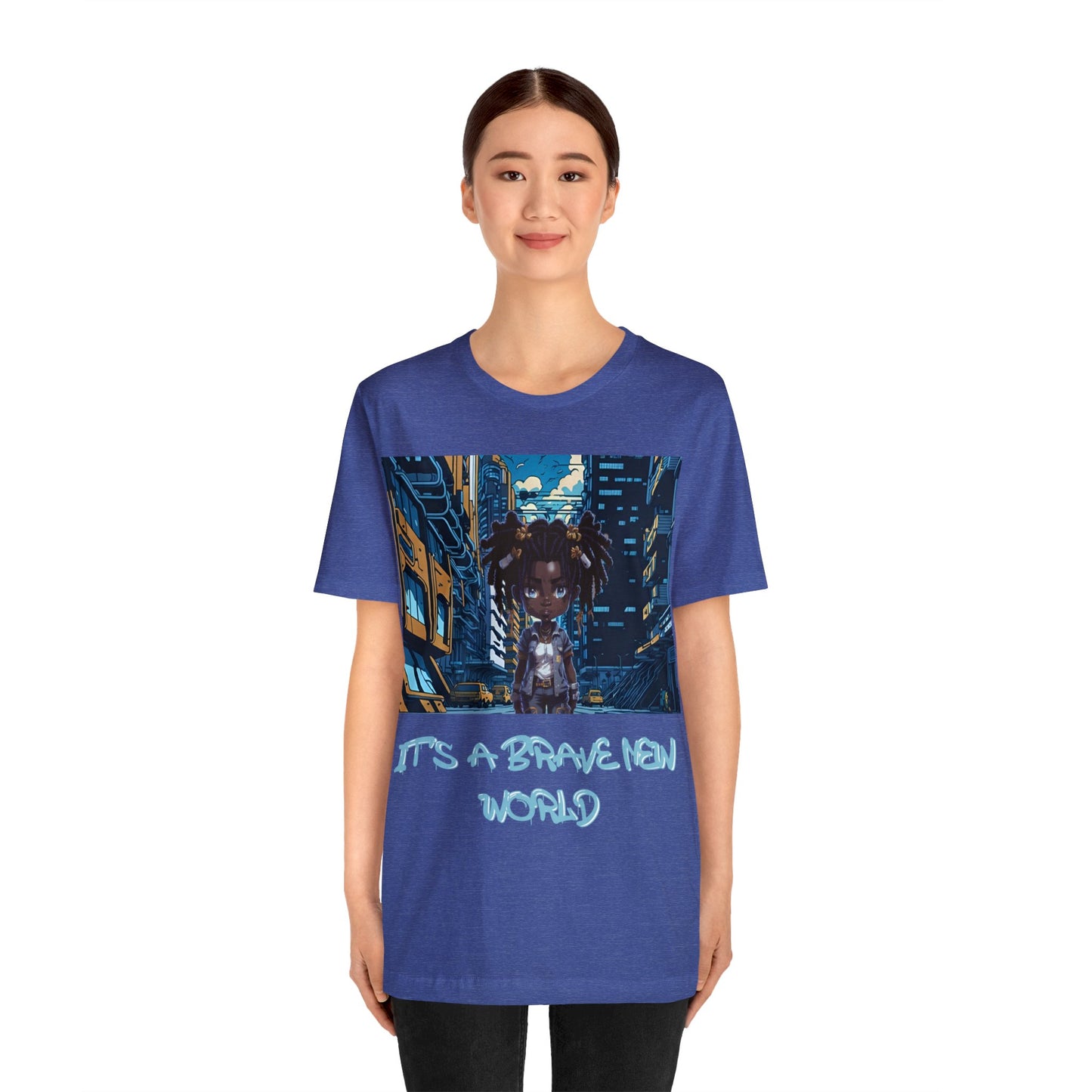 Brave New World | Black Girl Magic | Anime | HD Graphic | Trendy | Artwork | Unisex | Men's | Women's | Tee | T-Shirt