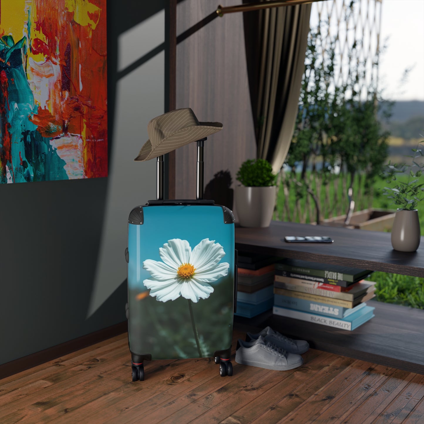 Floral Design Carry-On Suitcase | Travel with Style