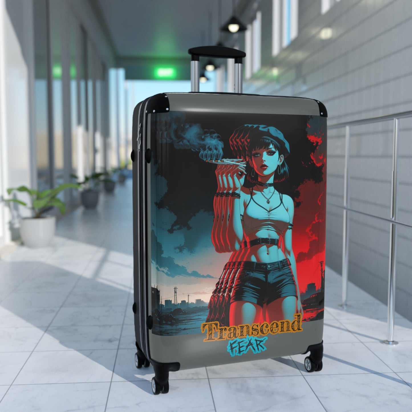 Transcend Fear Travel Suitcase – Stylish Luggage for Adventurers