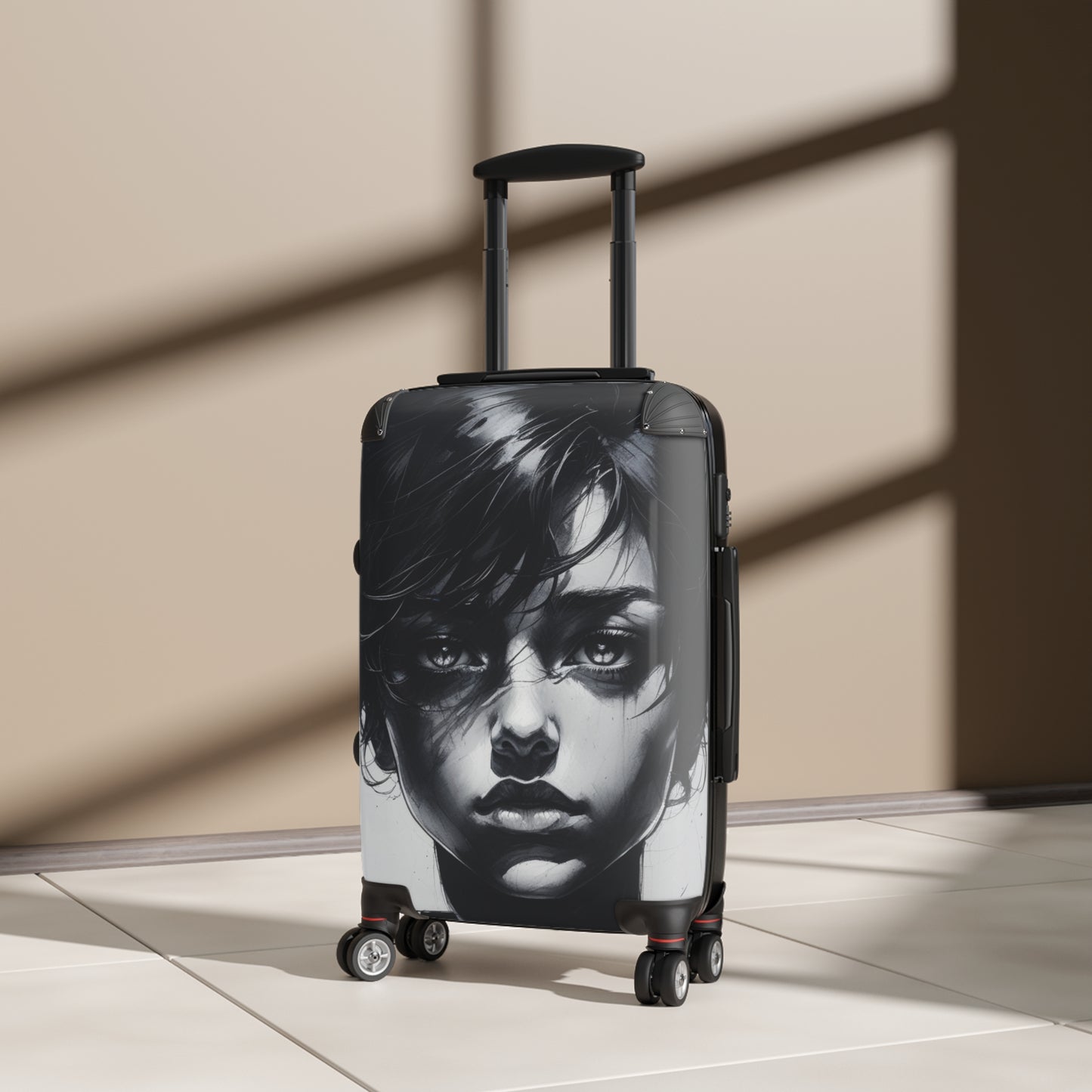 Stylish Art Carry-On Suitcase with Artistic Design