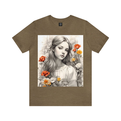 Flower Girl | Dainty | Coquette | Cottagecore | HD Graphic | Quaint | Wholesome | Wildflowers | Unisex | Men's | Women's | Tee | T-Shirt