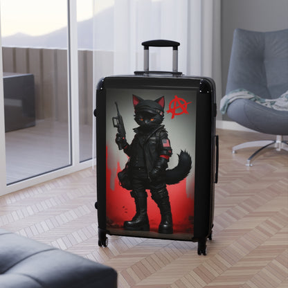Sabo-Tabby Hard Shell Suitcase - Ideal for Travel Enthusiasts