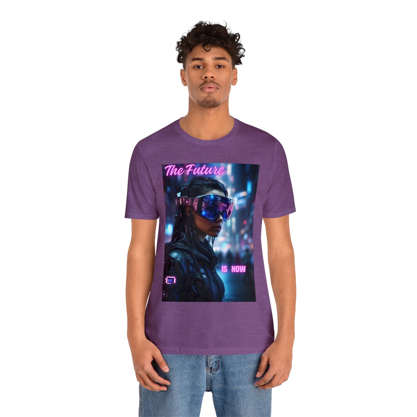 The Future Is Now | Anime Gift | Fantasy Girl |Cyberpunk | Sci Fi | Futuristic | HD Graphics | Unisex | Men's | Women's | Tee | T-Shirt