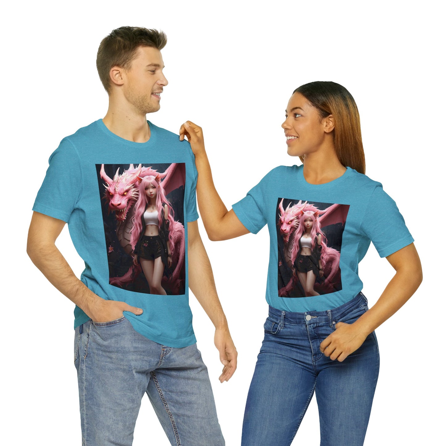 Dragon Lady | Fantasy | Anime | Gamer | HD Graphic | Unisex | Men's | Women's | Tee | T-Shirt