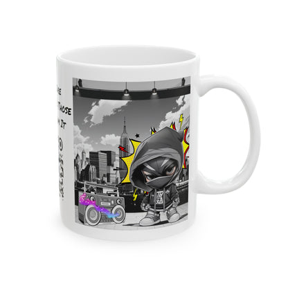 Don't Stop The Music | HD Graphic | Comic Style | Coffee | Tea | Hot Chocolate | 11oz | White Mug