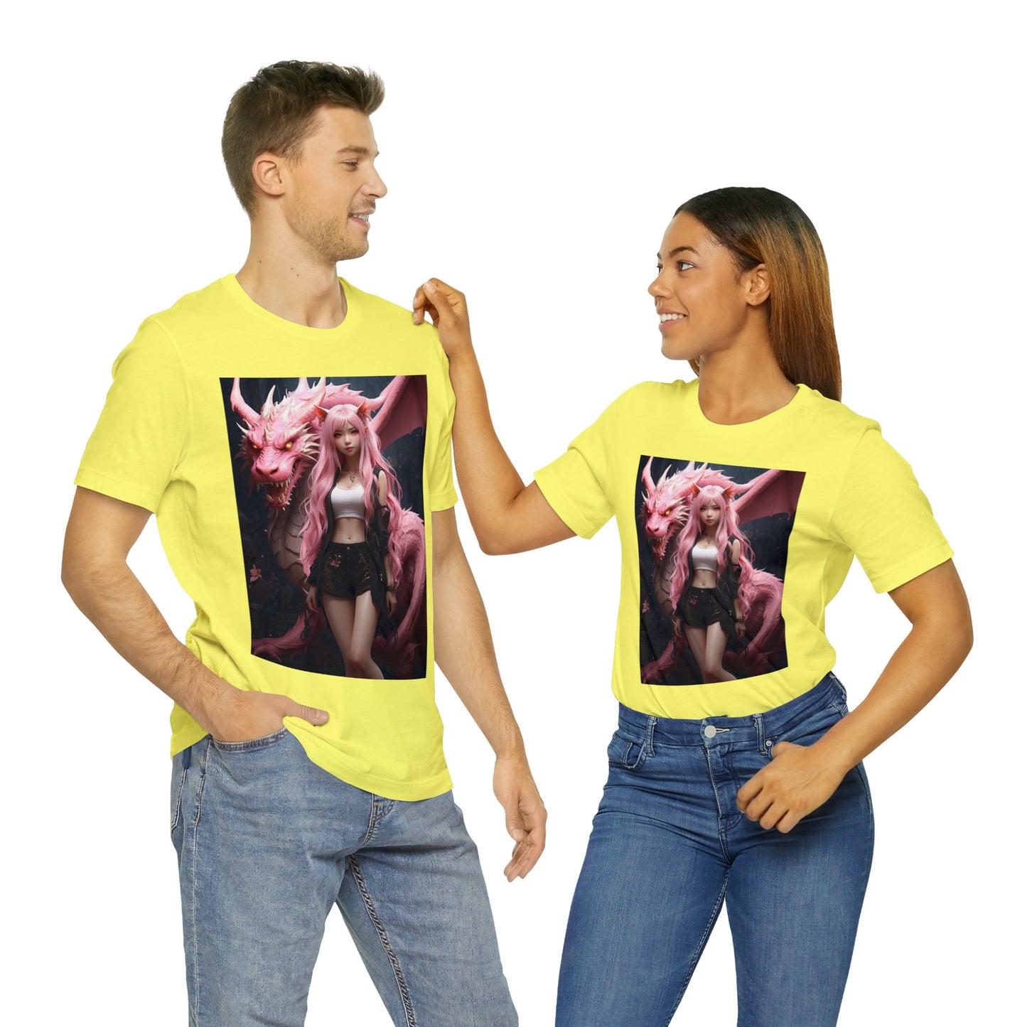 Dragon Lady | Fantasy | Anime | Gamer | HD Graphic | Unisex | Men's | Women's | Tee | T-Shirt