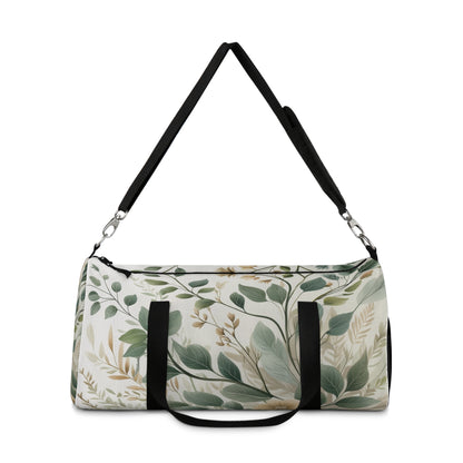 Botanical Print Duffel Bag - Stylish Travel Companion for Weekend Getaways
