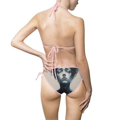 Ethereal Cosmic Women’s Bikini Swimsuit with Unique Design