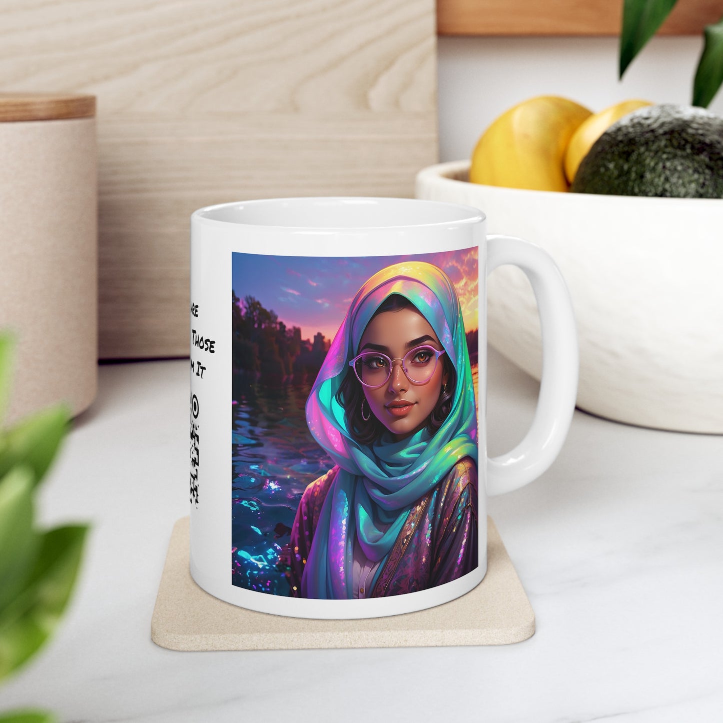 Uhkt Power | Muslima | Hijabi | Islam | Sister Power | Coffee | Tea | Hot Chocolate | 11oz | White Mug