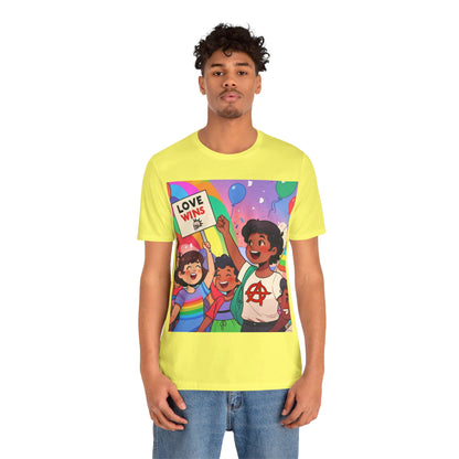 Love Wins | Inspirational | Anarchy | Alternative Living | Unisex | Men's | Women's | Tee | T-Shirt