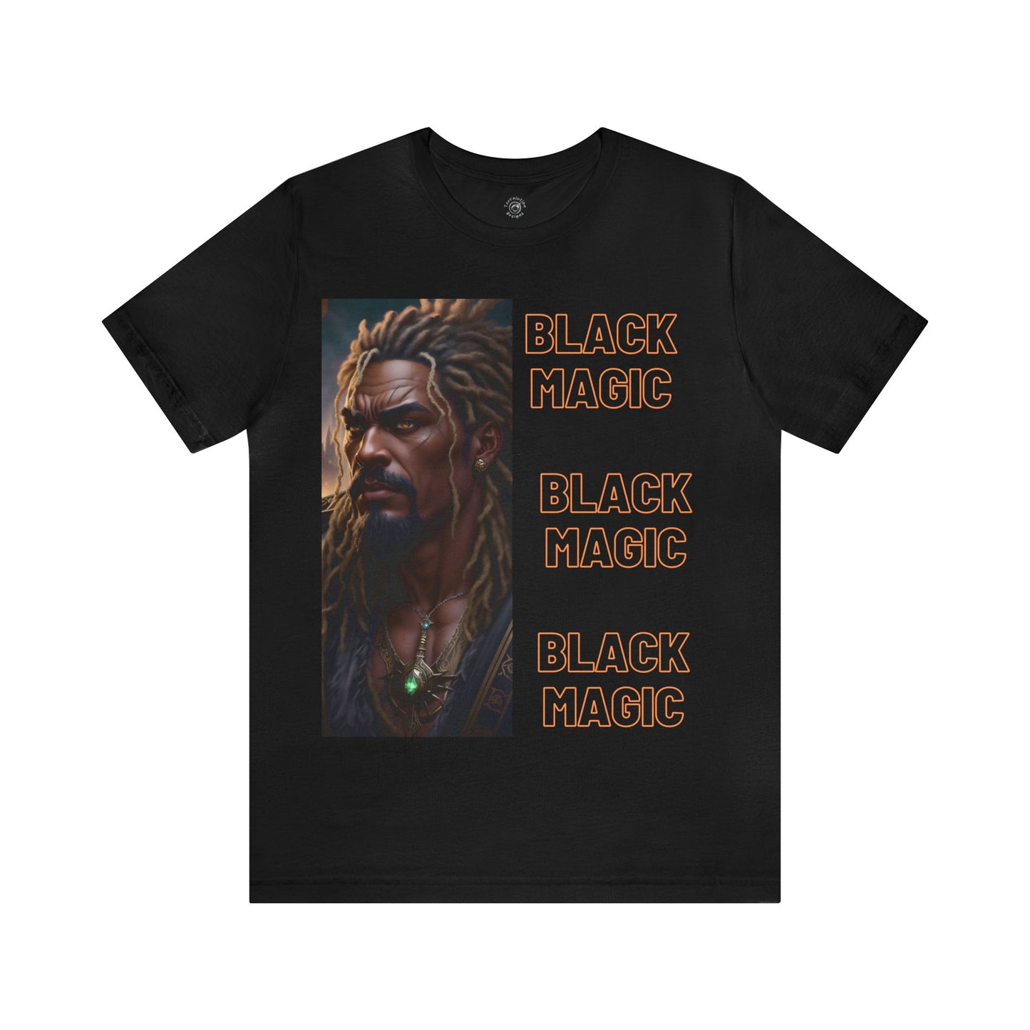Black Magic Tee | Priest | Afrocentric | HD Graphic |  Strong Men | Unisex | Men's | Women's | Tee | T-Shirt | Black Fantasy Character |