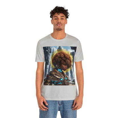 Afro-Future | HD Graphic | Sci-Fi | Black Character | Warrior | Unisex | Men's | Women's | Tee | T-Shirt
