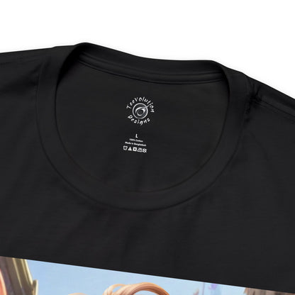 City Girl In A Digital World | Pixar Style Animation | Dream Girl | HD Graphic | Girl Power | Unisex | Men's | Women's | Tee | T-Shirt