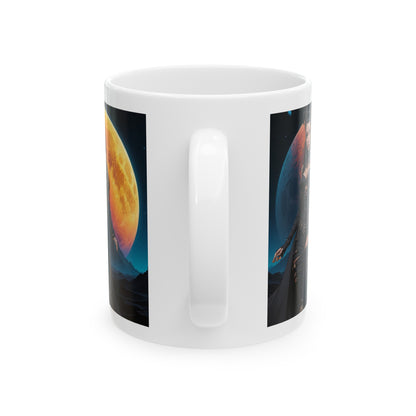 Blood Moon | HD Graphic | Goth | Anime Style | Moon | Coffee | Tea | Hot Chocolate | 11oz | White Mug
