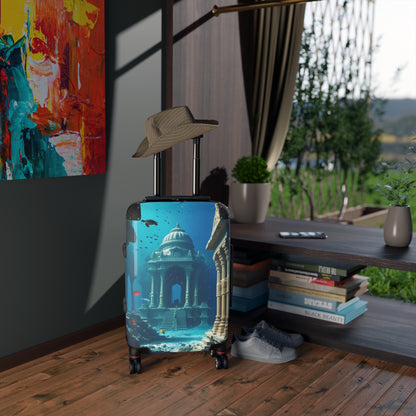 Underwater Adventure Suitcase - Stylish Travel Luggage with Coral Reef Design
