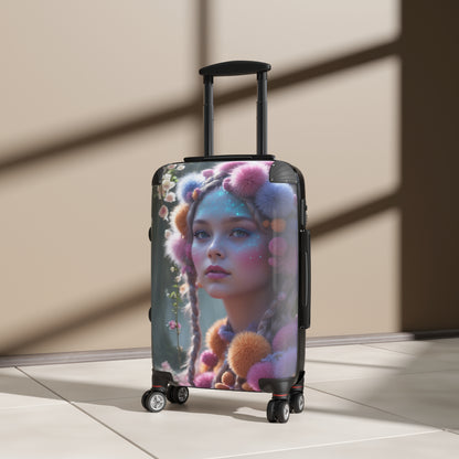 Whimsical Floral Suitcase - Stylish Travel Gear for Adventurers