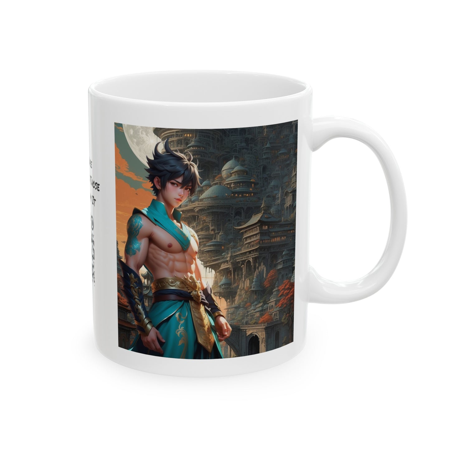 The Warrior's Way | HD Graphic | Fantasy | Anime | Manga | Video Game | Hero | Coffee | Tea | Hot Chocolate | 11oz | White Mug