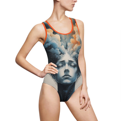 Ethereal Cosmic Women's One-Piece Swimsuit