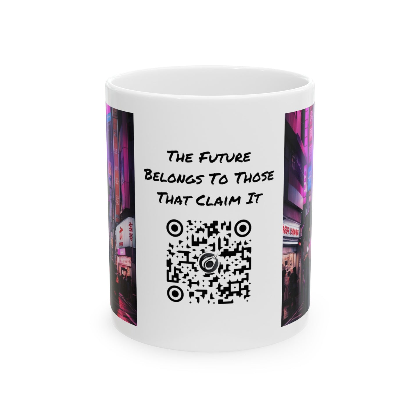 After Glow | HD Graphic | Anime | City | Pretty Girl | Neon Colors | Coffee | Tea | Hot Chocolate | 11oz | White Mug