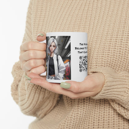 Subway Service | HD Graphic | Anime | Pretty Girl | Coffee | Tea | Hot Chocolate | 11oz | White Mug