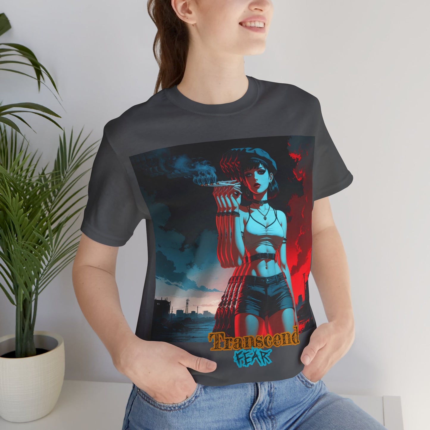 Transcend Fear Graphic Tee - Unisex Jersey Short Sleeve T-Shirt