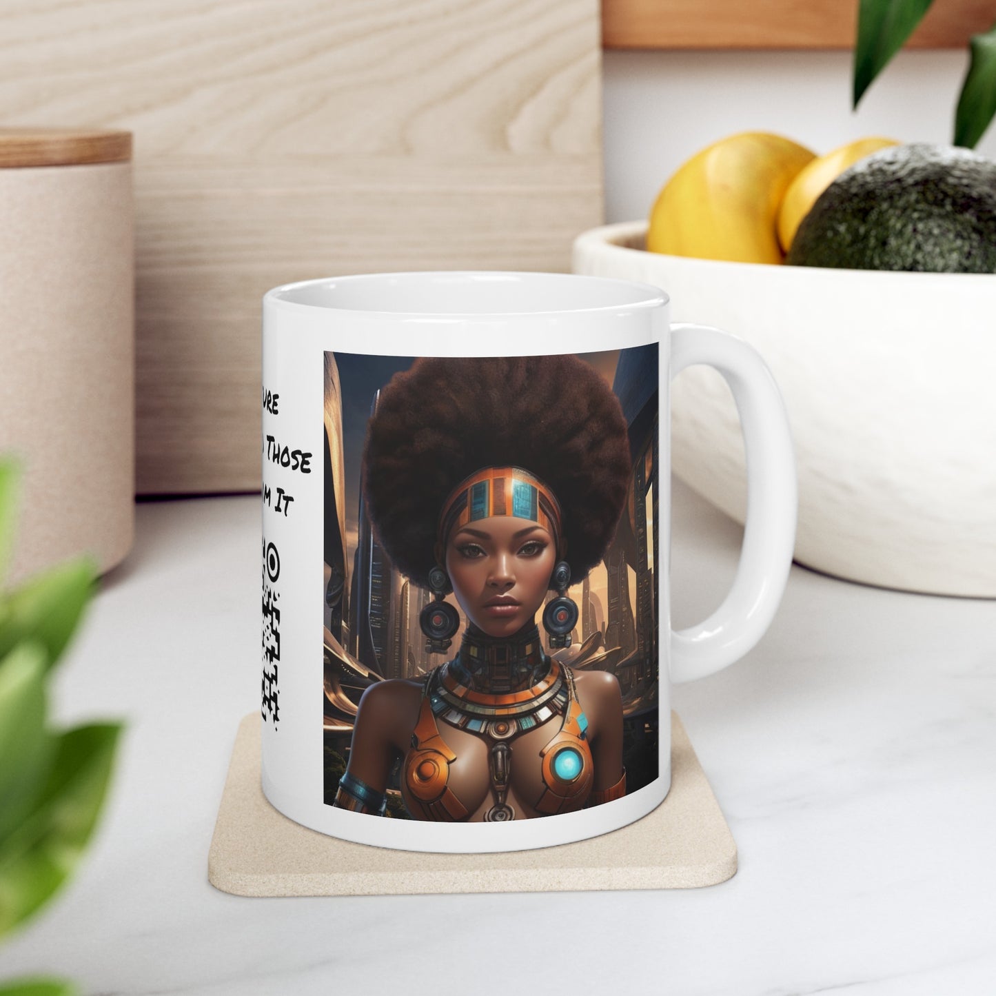 Soul Power | HD Graphic | Black Empowerment | Afro-Futurism | Coffee | Tea | Hot Chocolate | 11oz | White Mug