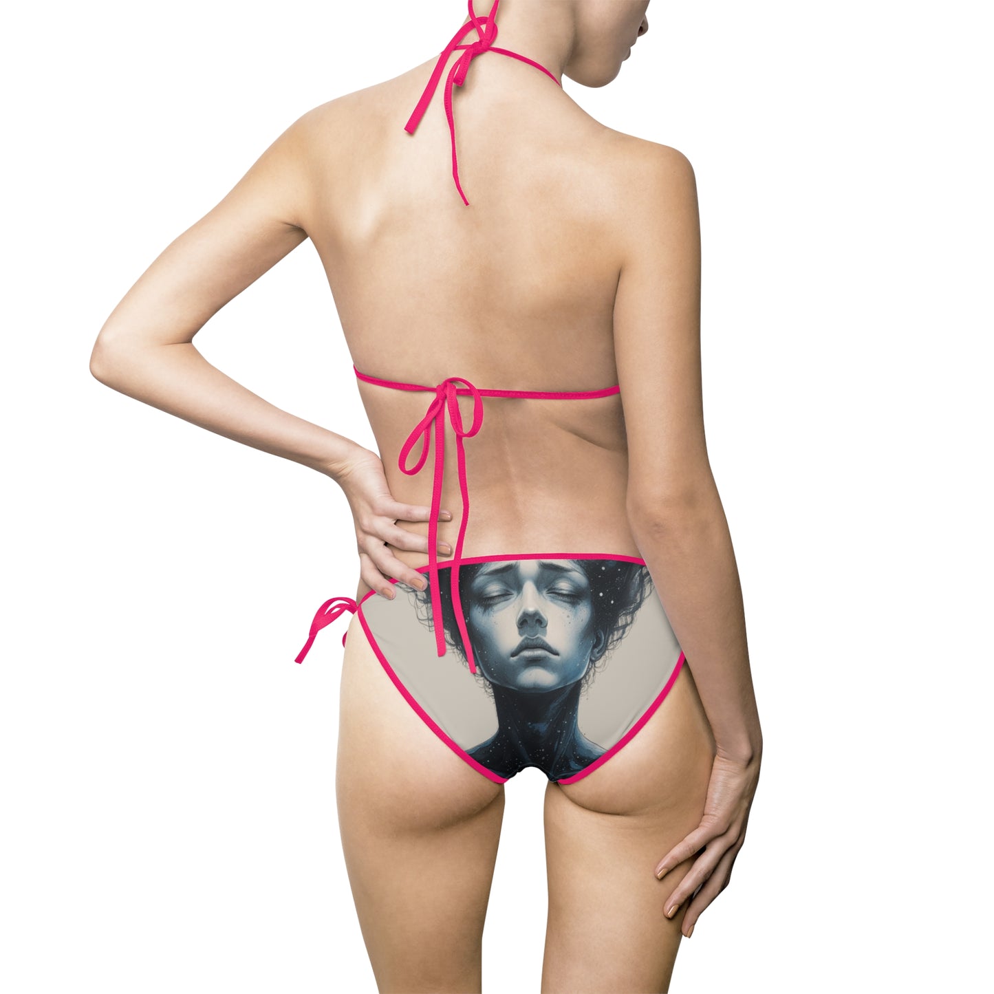 Ethereal Cosmic Women’s Bikini Swimsuit with Unique Design