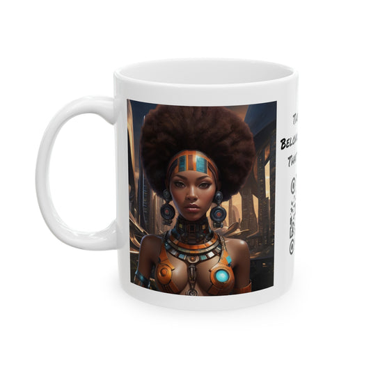 Soul Power | HD Graphic | Black Empowerment | Afro-Futurism | Coffee | Tea | Hot Chocolate | 11oz | White Mug