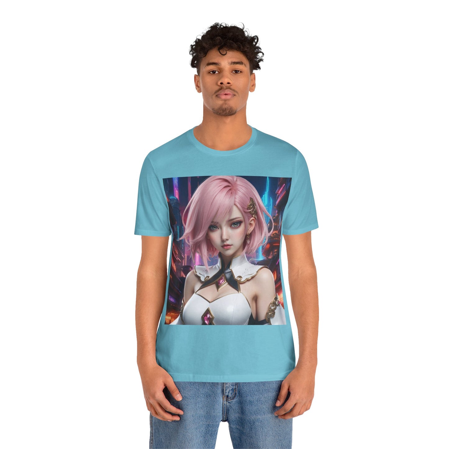 Kawaii Desu | Cute | Anime | CGI | Gamer | Fantasy Girl | Geek Gift | HD Graphics | Weeb | Waifu | Unisex | Men's | Women's| Tee | T-Shirt