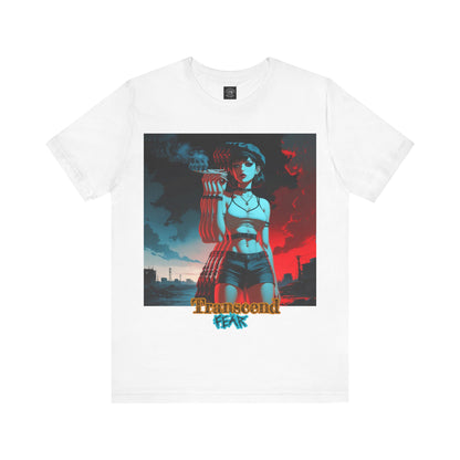Transcend Fear Graphic Tee - Unisex Jersey Short Sleeve T-Shirt