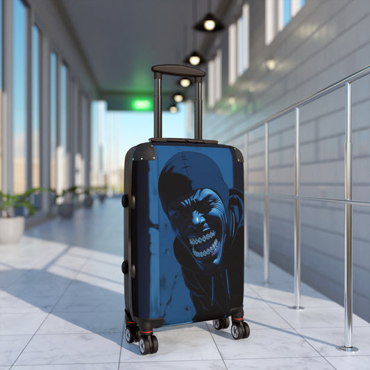 Urban Style Graphic Suitcase - Durable Travel Luggage with Bold Design