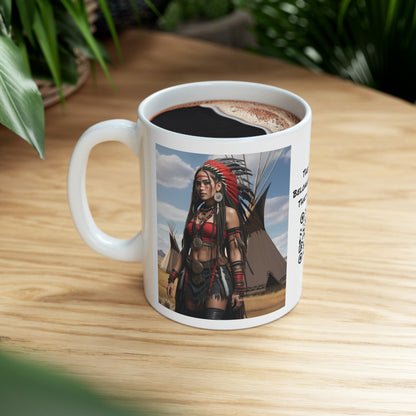 Native Love | HD Graphic | Indigenous American | Beautiful Woman | Coffee | Tea | Hot Chocolate | 11oz | White Mug