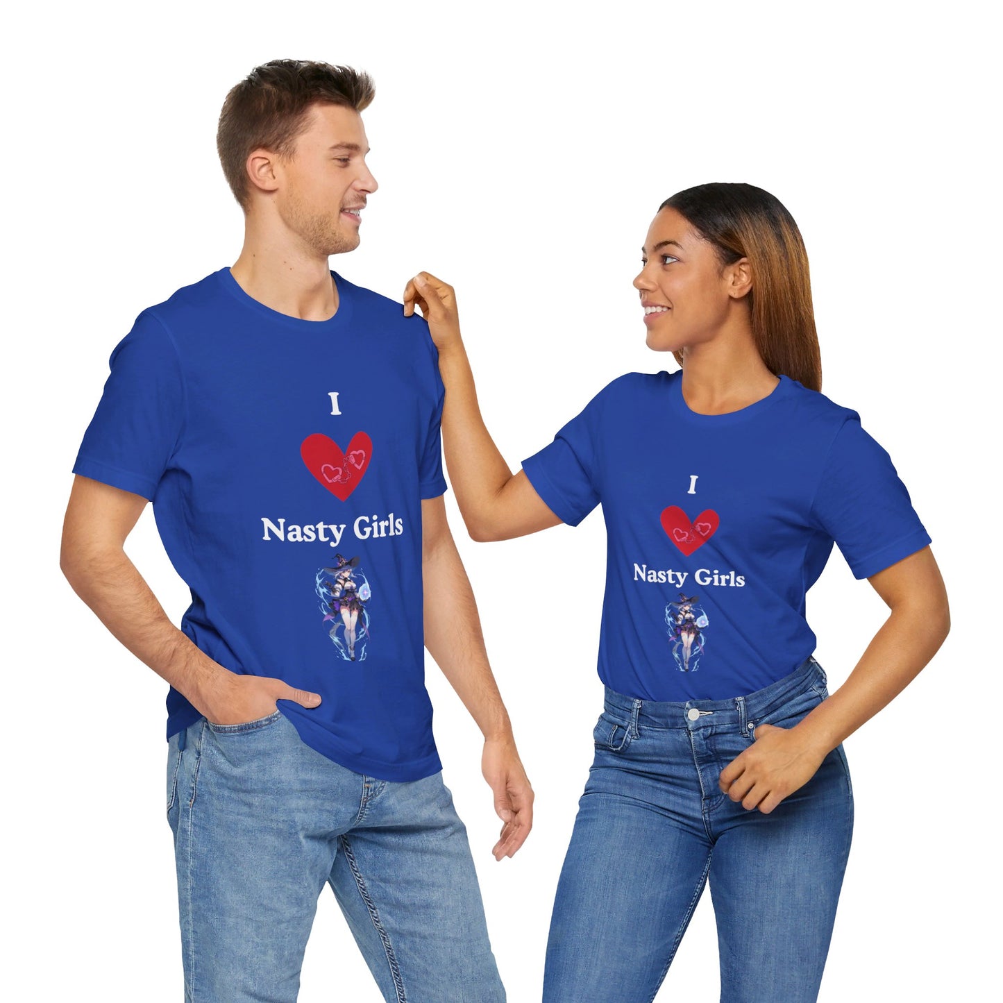 I Heart Nasty Girls | Funny | Kink Friendly | Waifu | Men's | Women's | Tee | T-Shirt