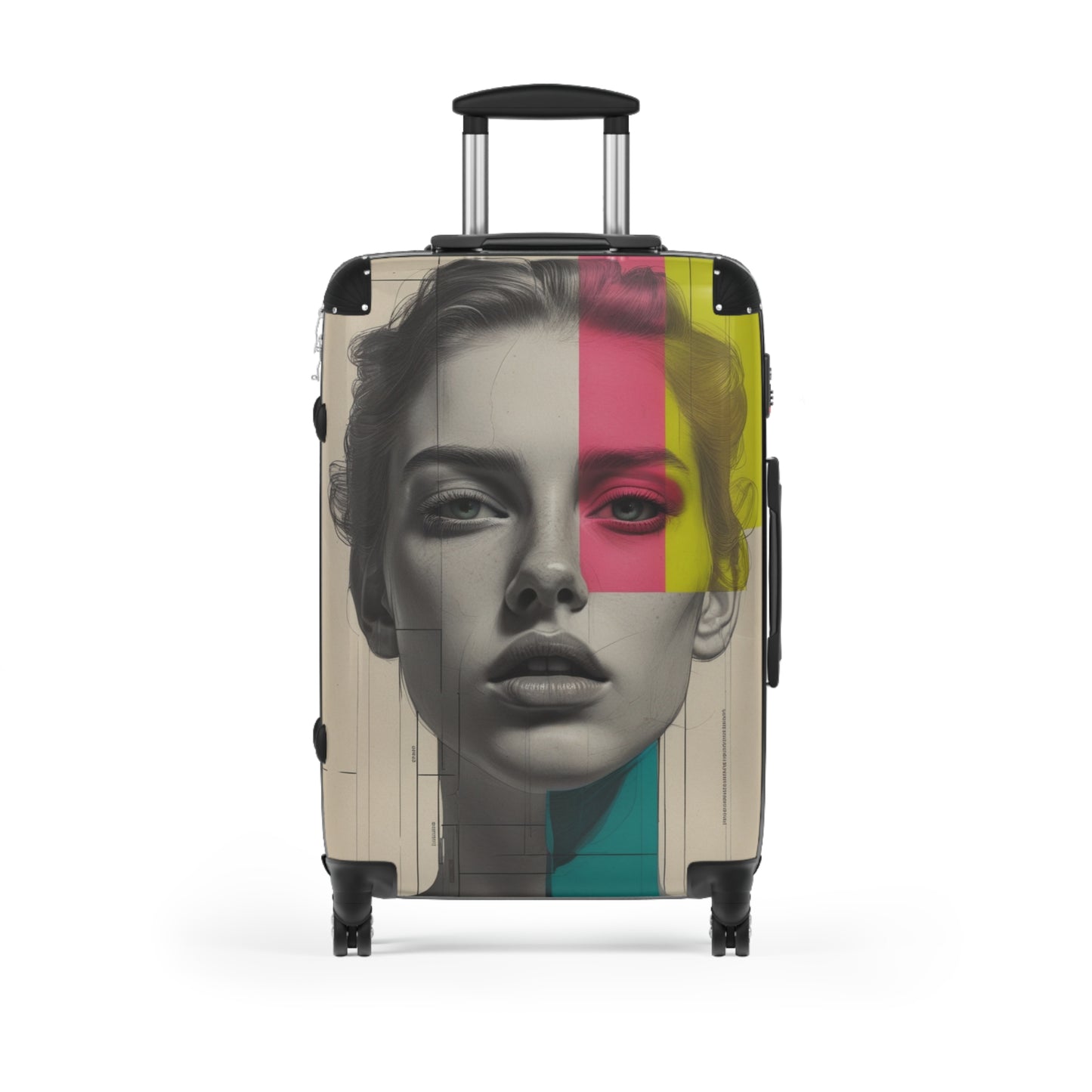 Chic Graphic Suitcase – Stylish Travel Luggage for Trendsetters